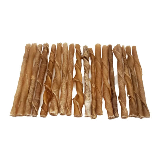 5″- Thin Twisted Beef Collagen Stick – Brown